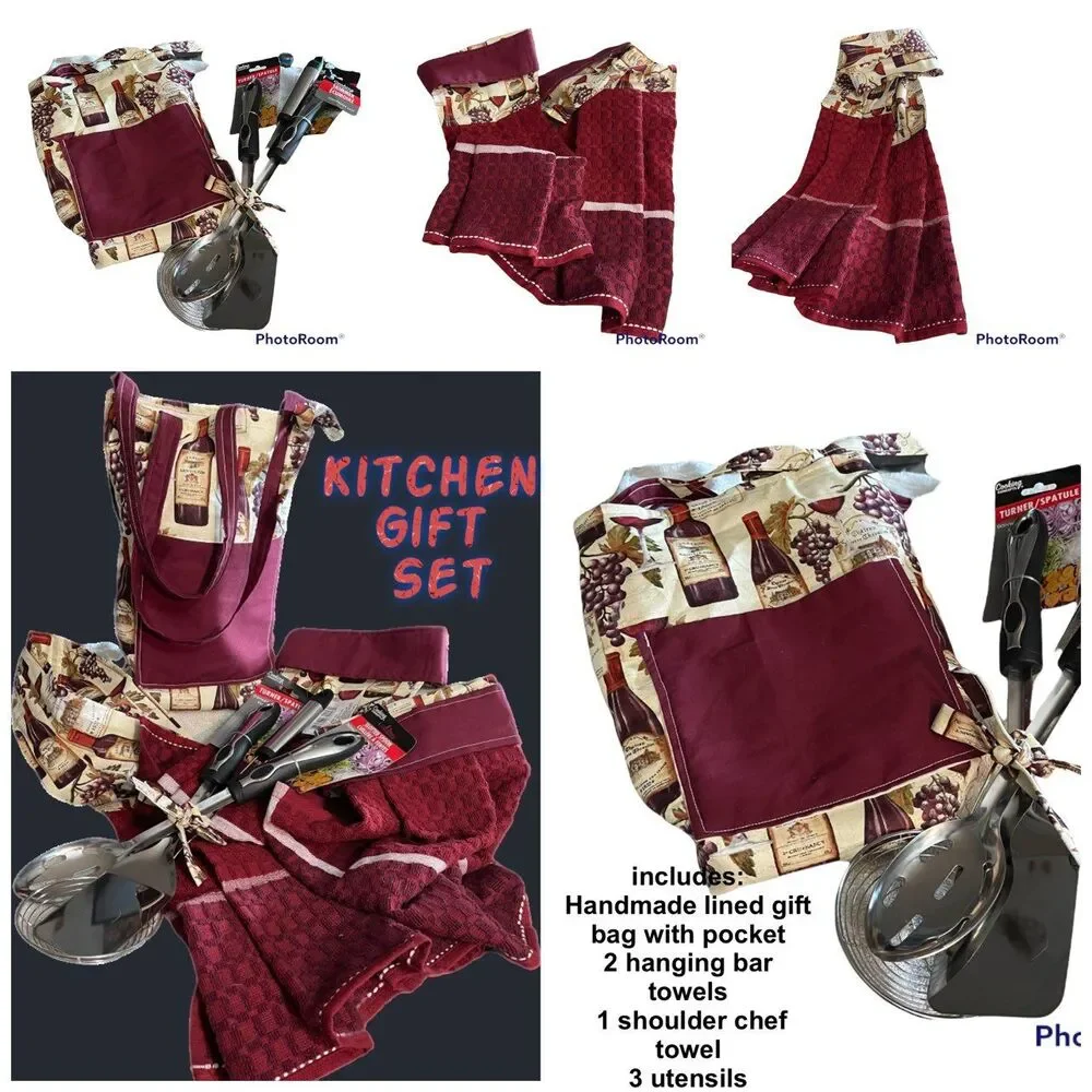 Hand created gift bagnset for the cook you love!